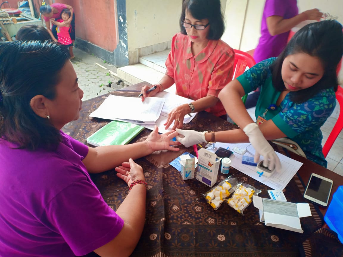 Posbindu dan Posyandu di Br. Merta Gangga, Desa Tegal Kertha